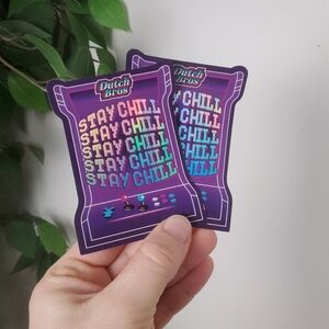 Dutch Bros July 2024 Exclusive Sticker Stay Chill Retro  Gaming (2)